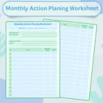 Monthly Action Planning Worksheet Product Image