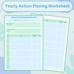 Yearly Action Planning Worksheet Product image