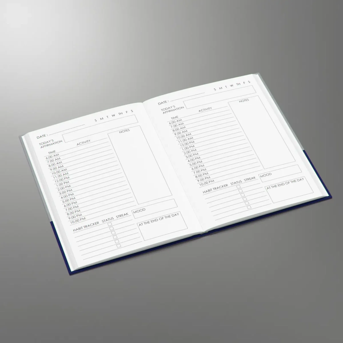 5.83 X 8.27 Daily Planner - 90 Day - Hardcover