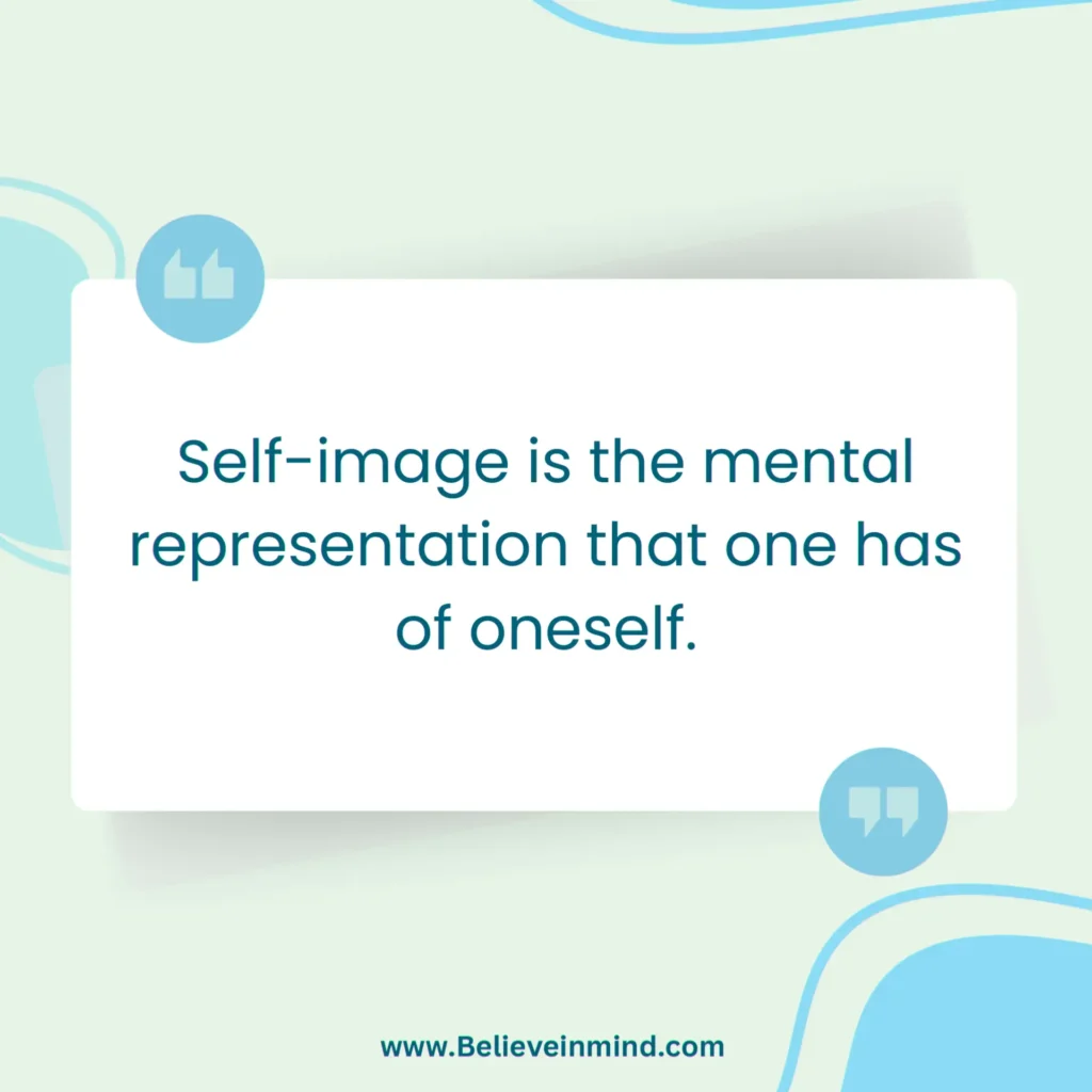 Self-image is the mental representation that one has of oneself