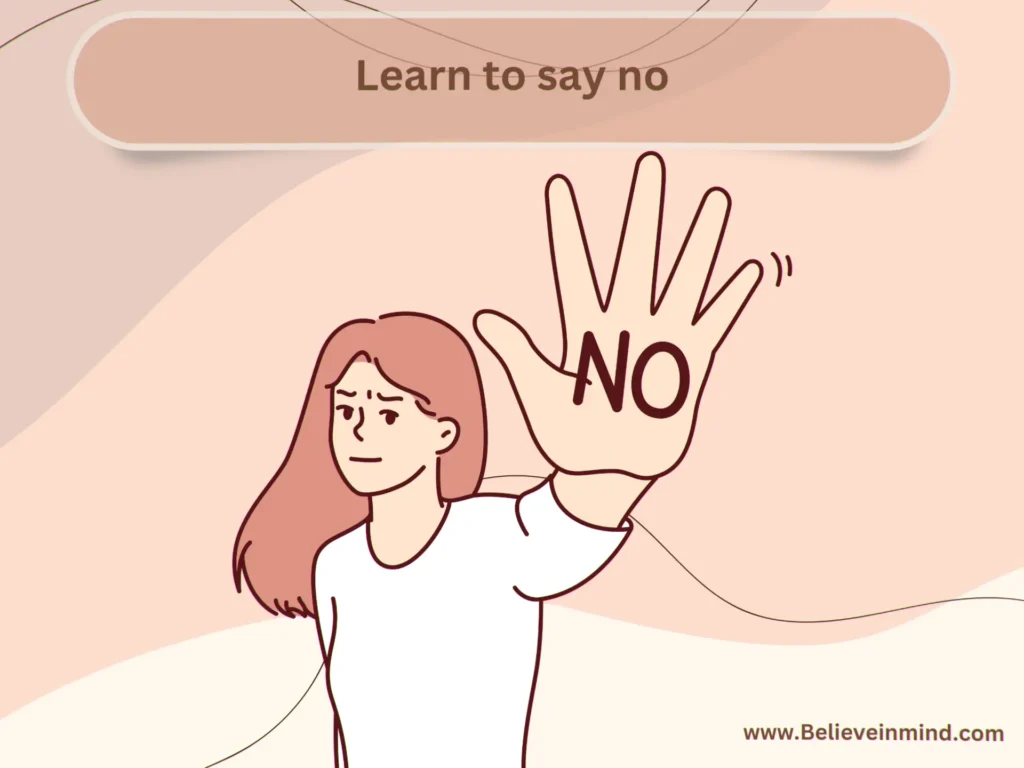 How to stop being submissive-Learn to say no