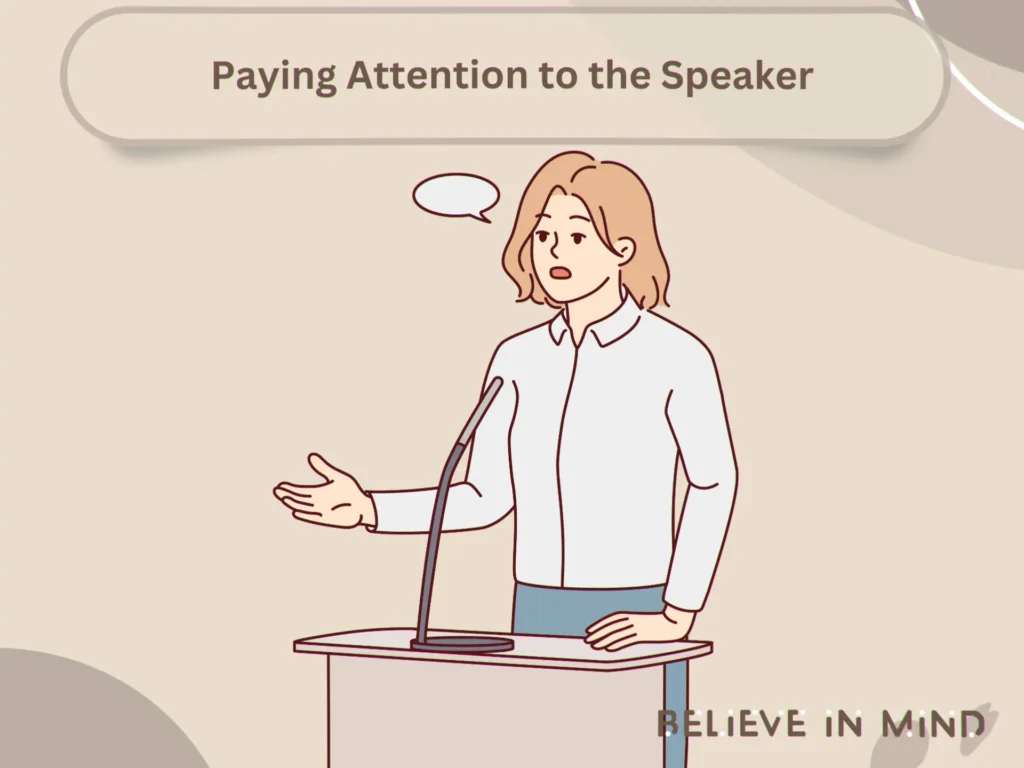 Paying Attention to the Speaker