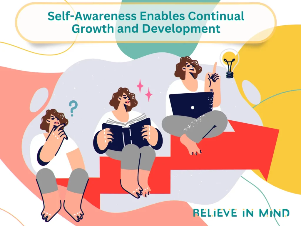 Self-Awareness Enables Continual Growth and Development
