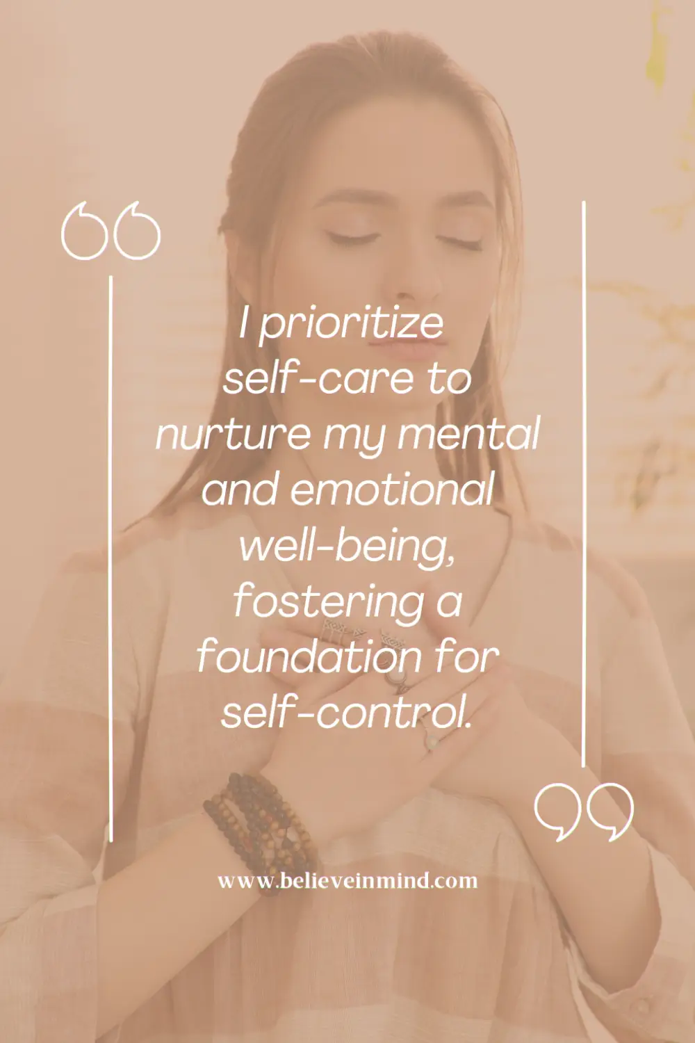 I prioritize self-care to nurture my mental and emotional well-being, fostering a foundation for self-control